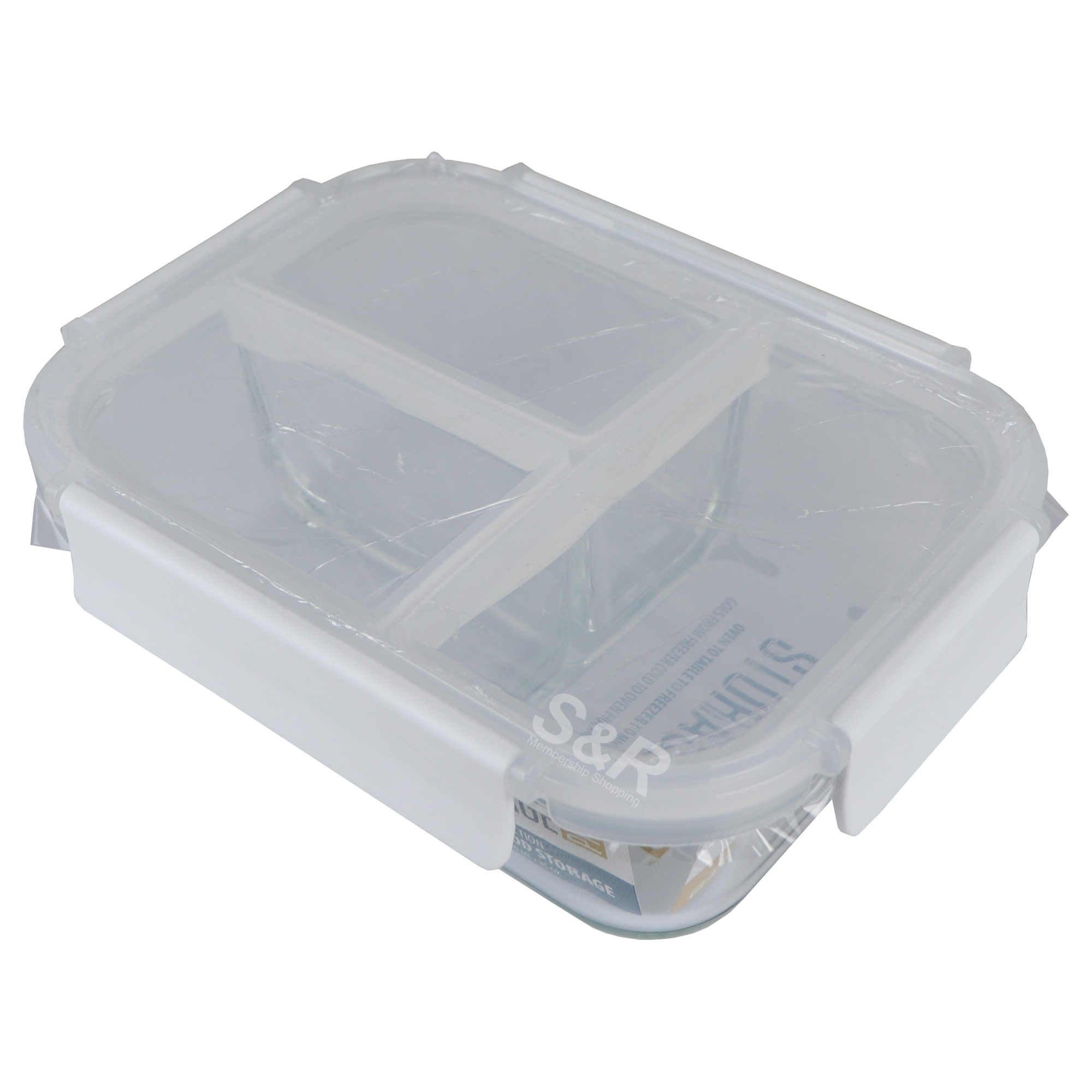 Storage Pro Rectangle 3 Section Glass Food Storage